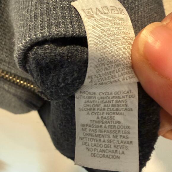 Victoria secret grey angel hoodie full zip size XS with angel wings - Picture 6 of 7